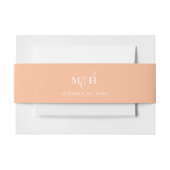 Bandeau De Faire-part Script Monogramme Mariage de pesage personnalisé (Devant Example)