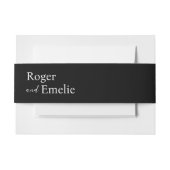 Bandeau De Faire-part Script simple classique élégant (Devant Example)