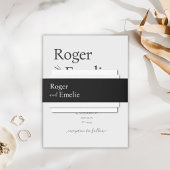 Bandeau De Faire-part Script simple classique élégant