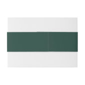 Bandeau De Faire-part Script simple Emerald Green Signature (Dos exemple)