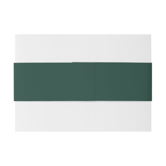 Bandeau De Faire-part Script simple Emerald Green Signature (Dos exemple)