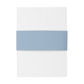 Bandeau De Faire-part Script Whimsical | Dusty Blue (Dos Example)