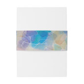 Bandeau De Faire-part Sea Glass Ocean Beach Mariage (Dos Example)