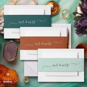 Bandeau De Faire-part Sea Green M. et Mme.