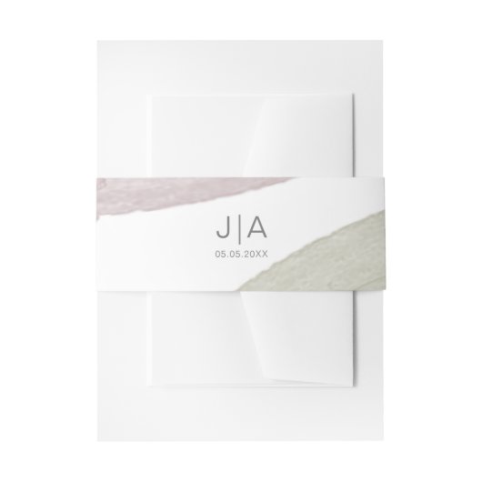 Bandeau De Faire-part Sérénité Moderne | Bandeau de mariage pour le vent (Devant example)