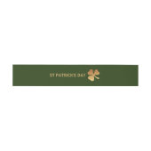 Bandeau De Faire-part Shamrock Gold Foil, Saint Patrick's Day (Plat)
