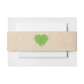 Bandeau De Faire-part Shamrock Mariage irlandais Heart (Devant Example)