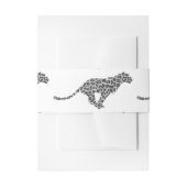 Bandeau De Faire-part Silhouette gris léopard et gris clair (Devant example)