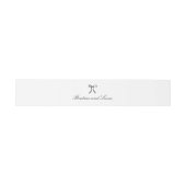 Bandeau De Faire-part Simple Bow Mariage Classique (Plat)