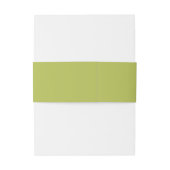 Bandeau De Faire-part Simple chartreuse lime vert invitation bande ventr (Dos Example)