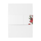 Bandeau De Faire-part Simple classique Noël Mariage blanc (Dos Example)