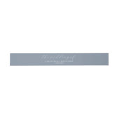 Bandeau De Faire-part Simple Dusty Blue Mariage de l'invitation (Plat)