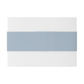 Bandeau De Faire-part Simple Dusty Blue Signature Script (Dos exemple)