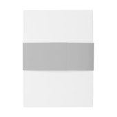 Bandeau De Faire-part Simple Élégant Mariage Gris (Dos Example)