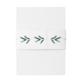 Bandeau De Faire-part Simple Feuilles d'Eucalyptus vertes (Dos Example)