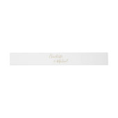 Bandeau De Faire-part Simple Gold Signature Script (Plat)