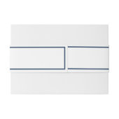 Bandeau De Faire-part Simple mariage à monogramme (Dos exemple)