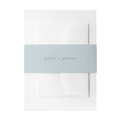 Bandeau De Faire-part Simple Mariage bleu clair côtier (Devant example)