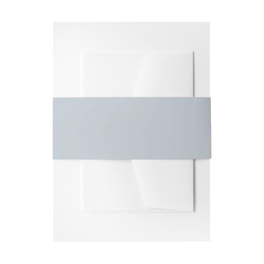 Bandeau De Faire-part Simple Mariage Bleu Uni Douceur (Devant example)