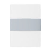 Bandeau De Faire-part Simple Mariage Bleu Uni Douceur (Dos Example)