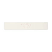 Bandeau De Faire-part Simple Mariage Moderne Rose (Plat)