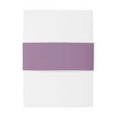 Bandeau De Faire-part Simple Mariage Uni Violet Uni (Dos Example)