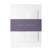 Bandeau De Faire-part Simple Mariage violet minimal (Devant example)