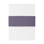 Bandeau De Faire-part Simple Mariage violet minimal (Dos Example)