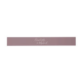 Bandeau De Faire-part Simple Mauve Signature Script (Plat)