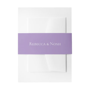 Bandeau De Faire-part Simple minimaliste Élégant Lavande Mariage texte