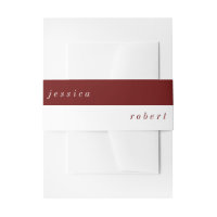 Simple minimaliste Mariage rouge et blanc
