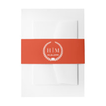 Simple moderne épicé Burange Orange Invitation