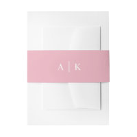 Simple monogramme initiales candy rose ceinture ba