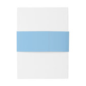 Bandeau De Faire-part Simple Monogramme Sky Blue Invitation (Dos Example)