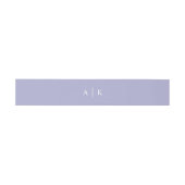 Bandeau De Faire-part Simple monogramme violet invitation bande ventre (Plat)