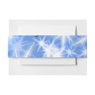 Bandeau De Faire-part Simple paillettes bleues scintillantes étoiles ajo