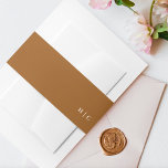 Bandeau De Faire-part Simple Plaque Moderne Texte Terracotta Mariage du<br><div class="desc">Simple Plaque Texte Moderne Terracotta Desert Faire-part de mariage Bande de ventre</div>