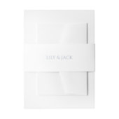 Bandeau De Faire-part Simple propre chic blanc Mariage Hydrangea (Devant example)