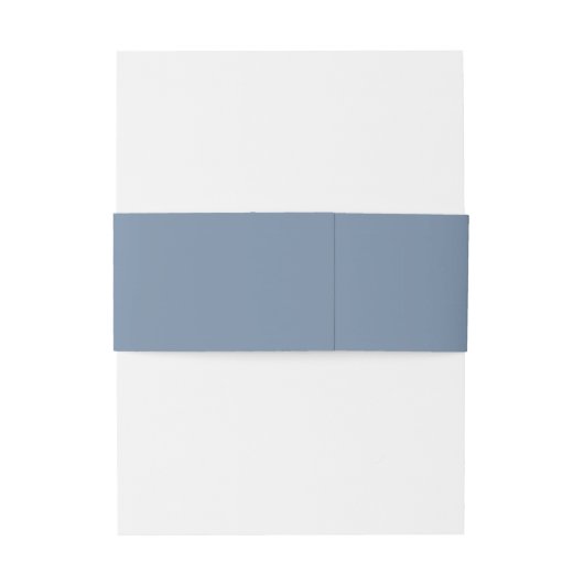 Bandeau De Faire-part Simple romantique Script Dusty Mariage bleu (Dos Example)