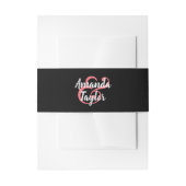 Bandeau De Faire-part Simple Script Mariage  (Devant example)