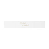 Bandeau De Faire-part Simple Signature Script Or (Plat)