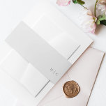 Bandeau De Faire-part Simple simple texte moderne Mariage gris Ultimate<br><div class="desc">Simple Plaque Texte Moderne Ultimate Grey Faire-part de mariage Belly Band</div>