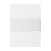 Bandeau De Faire-part Simplement Élégant Noël Floral (Dos Example)