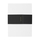 BANDEAU DE FAIRE-PART SIMPLEMENT ET ÉLÉGANT GOLD FOIL MARIAGE MODERNE (Dos Example)