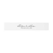 Bandeau De Faire-part Simplicité réelle 1 Mariage de mariée et de chambr (Plat)