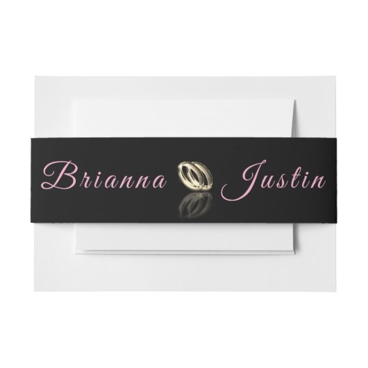 Bandeau De Faire-part Simply Elegant Bride and Groom  (Devant Example)