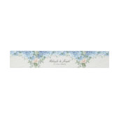 Bandeau De Faire-part SINI Blue Hydrangea Invitation Belly Band (Plat)