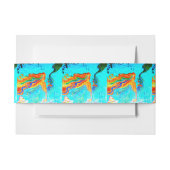 Bandeau De Faire-part sirène à cheveux arc-en-ciel (Devant Example)