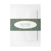 Bandeau De Faire-part Skeleton Feuille Aztec Gold Couleur & Police Blue (Devant example)