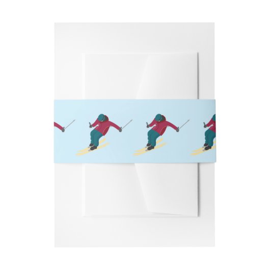 Bandeau De Faire-part Ski (Devant example)